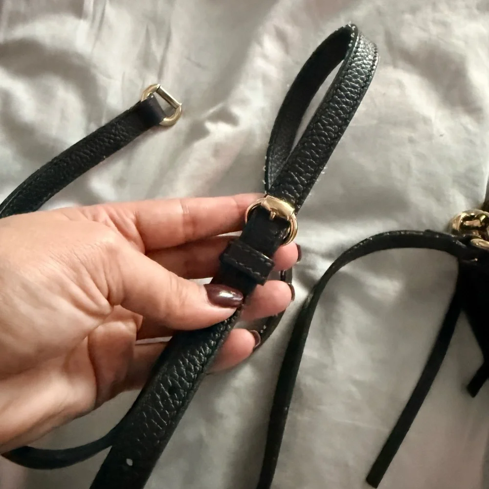 Gucci Black Pebbled Leather disco Crossbody Bag - Picture 8 of 8